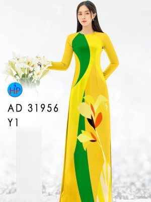Vải Áo Dài Hoa In 3D AD 31956 26